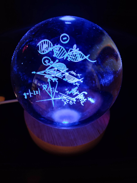 Hologram ball - Math - with color change